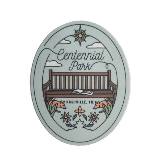Nashville's Centennial T.S. Park Bench Sticker
